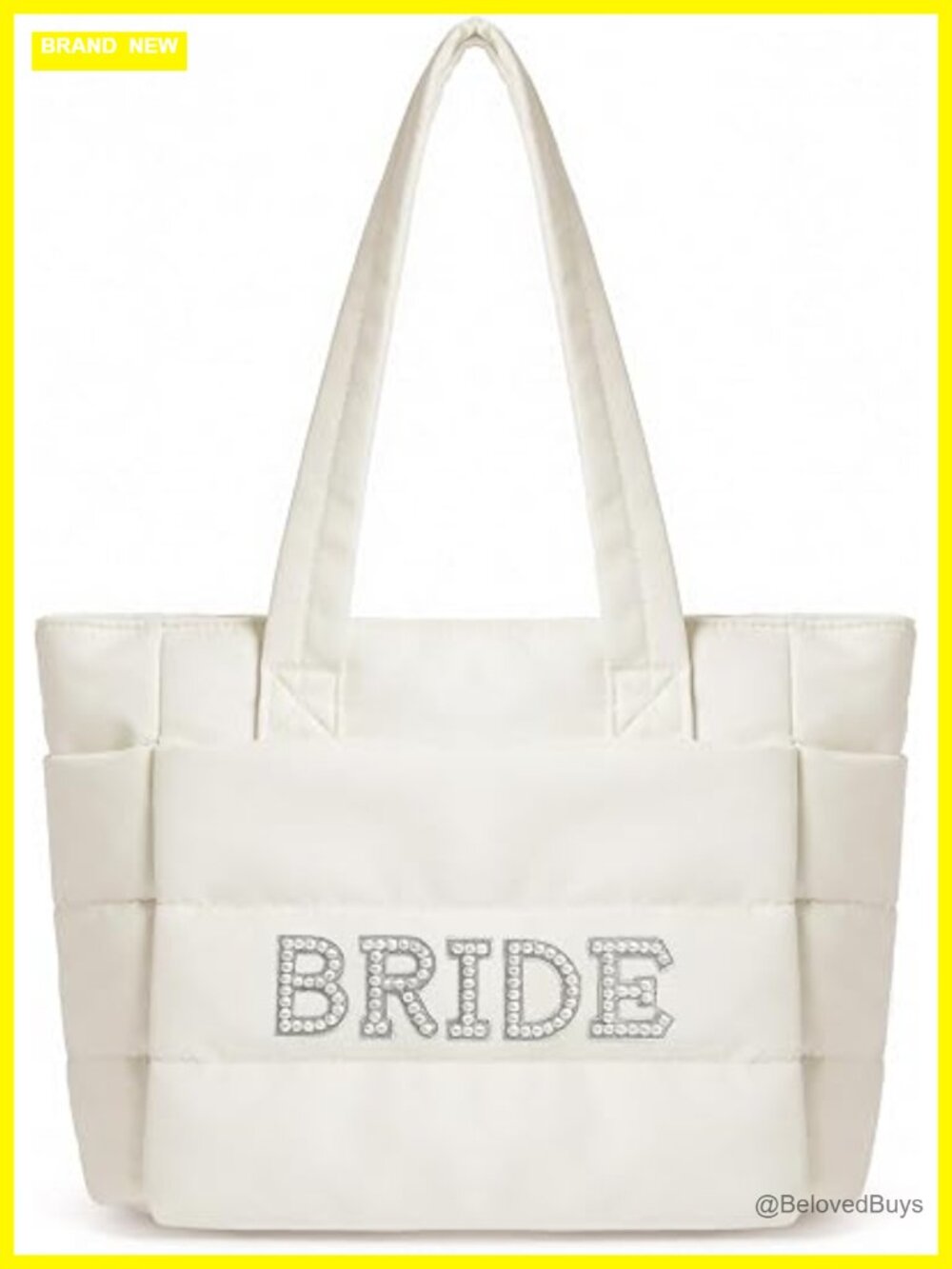 Puffer Tote Bag, Bridal Shower Gifts Puffy Handbag Shoulder Bag Wedding